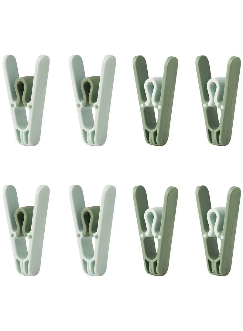 Clothes Pegs Polypropylene Plastic Green (8-pieces)  - Image 1