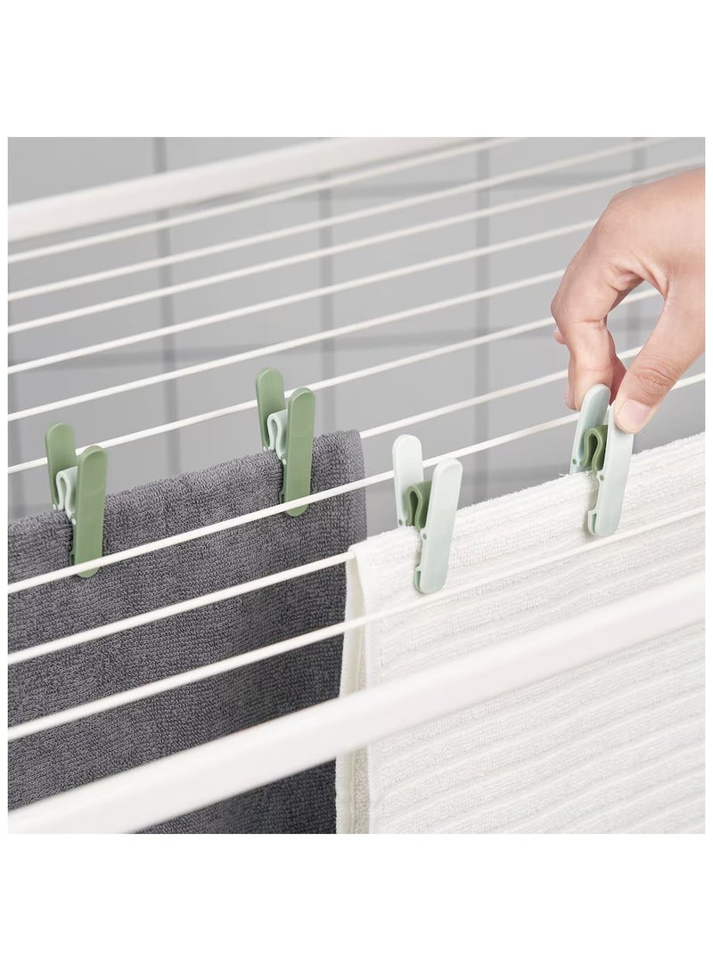 Clothes Pegs Polypropylene Plastic Green (8-pieces)  - Image 2