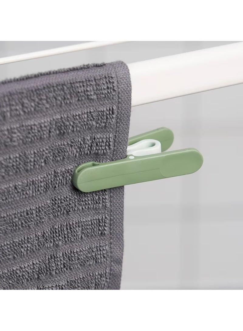Clothes Pegs Polypropylene Plastic Green (8-pieces)  - Image 3