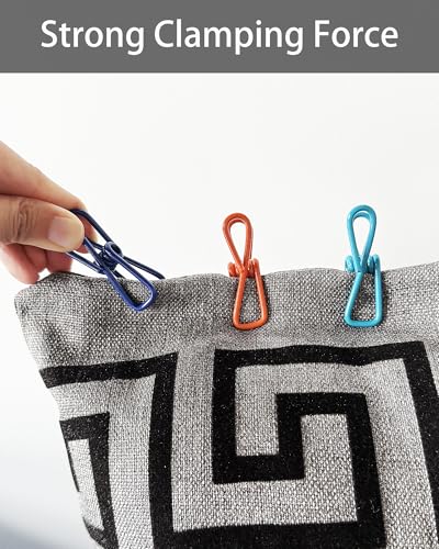 CUARUSUIKA Multipurpose 2 in Chip Bag Clips 10 Pack Metal Clips for Kitchen Food Storage, Laundry Hanging, Bag Chip Bag Sealing - Easy to Use Strong Grip Clips for Home Organizing - Image 3