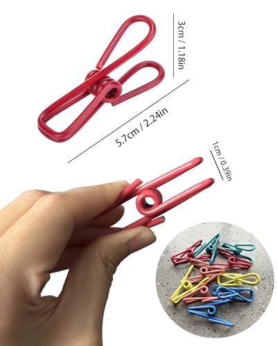 CUARUSUIKA Multipurpose 2 in Chip Bag Clips 10 Pack Metal Clips for Kitchen Food Storage, Laundry Hanging, Bag Chip Bag Sealing - Easy to Use Strong Grip Clips for Home Organizing - Image 2