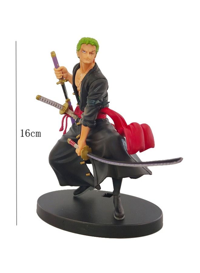 Anime One Piece Roronoa Zoro Figure Collectible Model Statue Figure Toy 16cm - Image 2