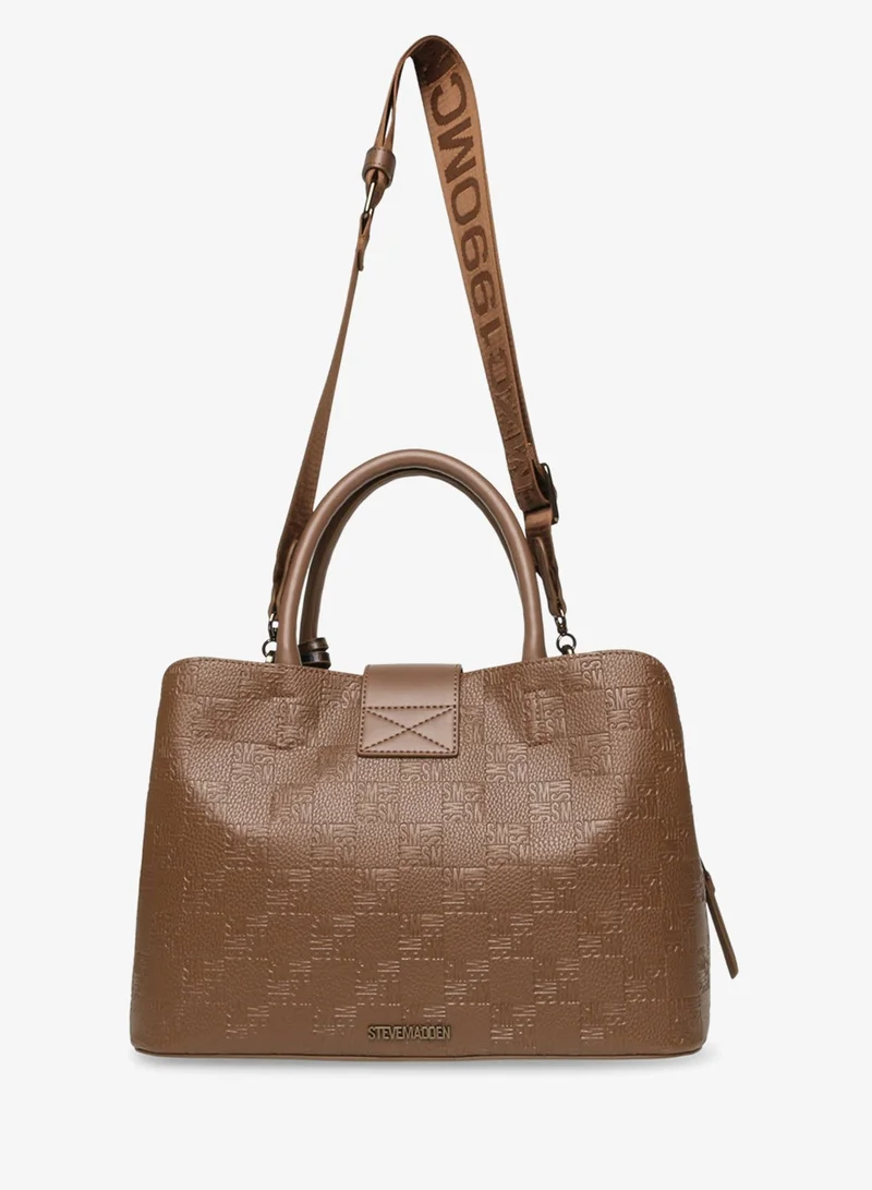 STEVE MADDEN Steve madden kess-c women's brown/bronze satchel bag