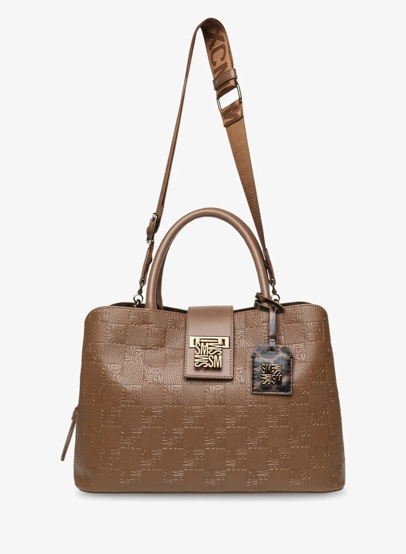 STEVE MADDEN Steve madden kess-c women's brown/bronze satchel bag