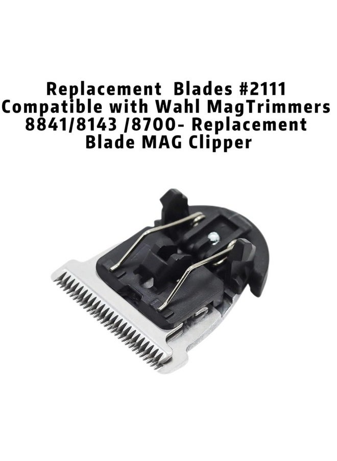 colorski Professional Detachable Hair Clipper Replacement Blades #2111 Blade Compatible with Wahl Mag Trimmers 8841/8143 /8700- Fits Professional Barbers and Stylists(1 pack silver)  - Image 5