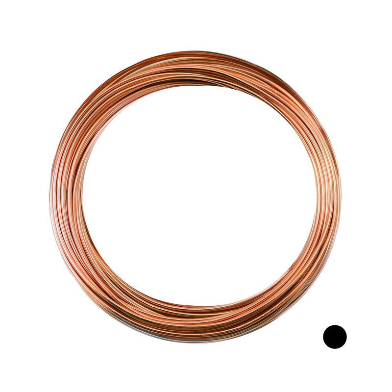 10 Gauge, 99.9% Pure Copper Wire (Round) Dead Soft CDA #110 Made in USA - 5FT by CRAFT WIRE