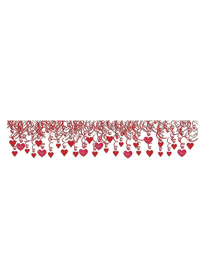 NIBEMINENT 30-Piece Valentine's Day Swirl Decoration Set