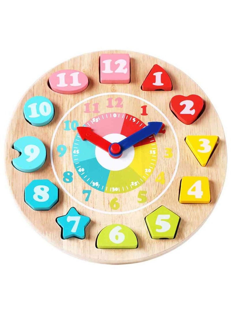 UKR Wooden Clock Bead Game | Animal Numbers Puzzle | Time Learning Toy for Kids | Early Learning Educational Game - Image 1