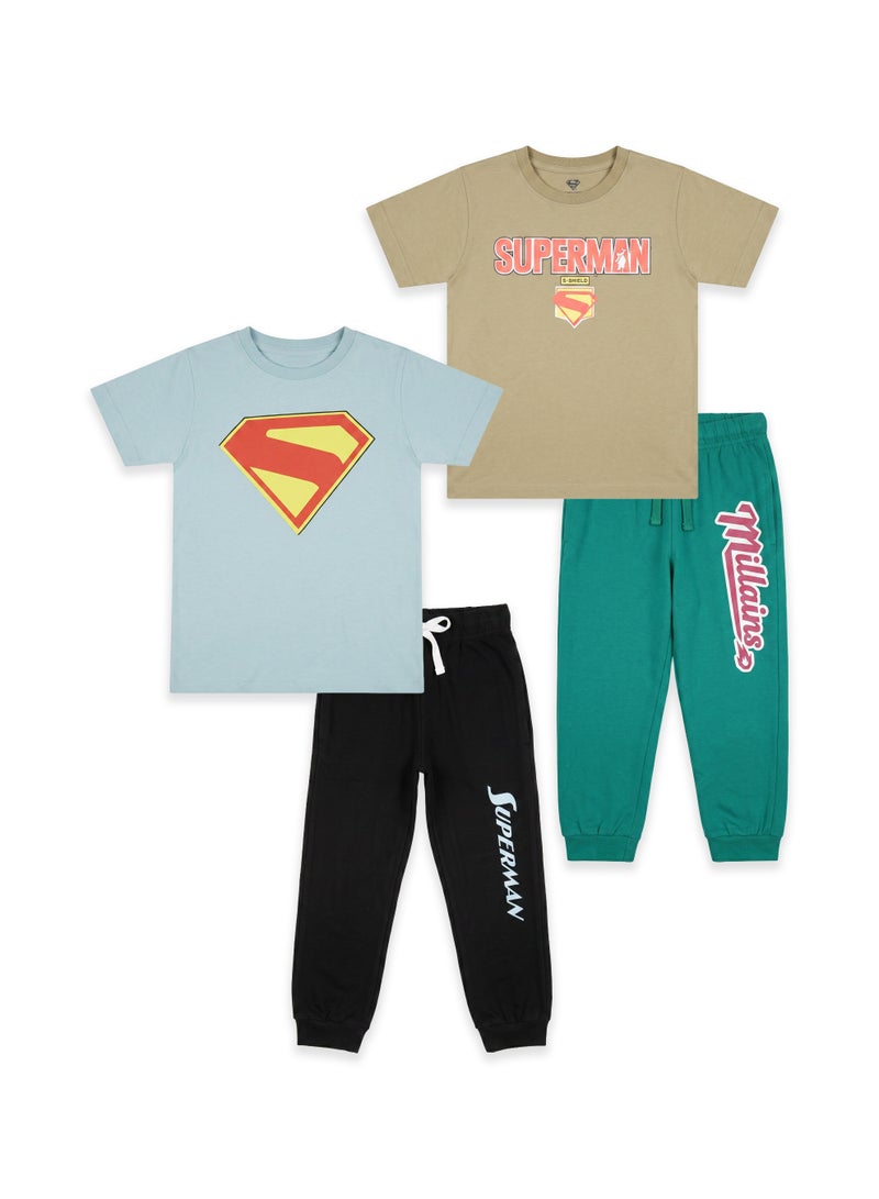 Warner Bros. Toddler Boys Superman Pajama Set – Pack of 2 - Image 1