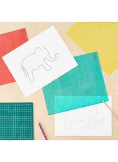 Juvale Carbon Paper For Tracing On Fabric Wood And Canvas 5 Colors 9 X 11 In 50 Sheets  - Image 2