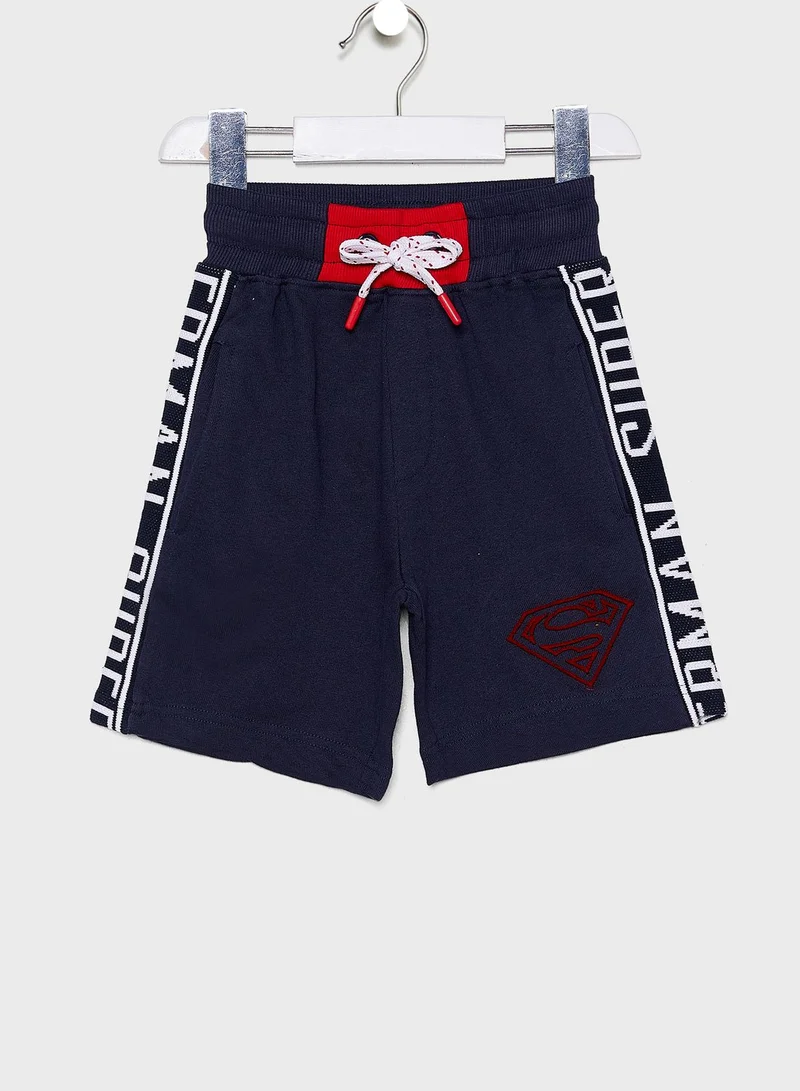 Fabric Flavours Kids Superman Logo Sweat Shorts