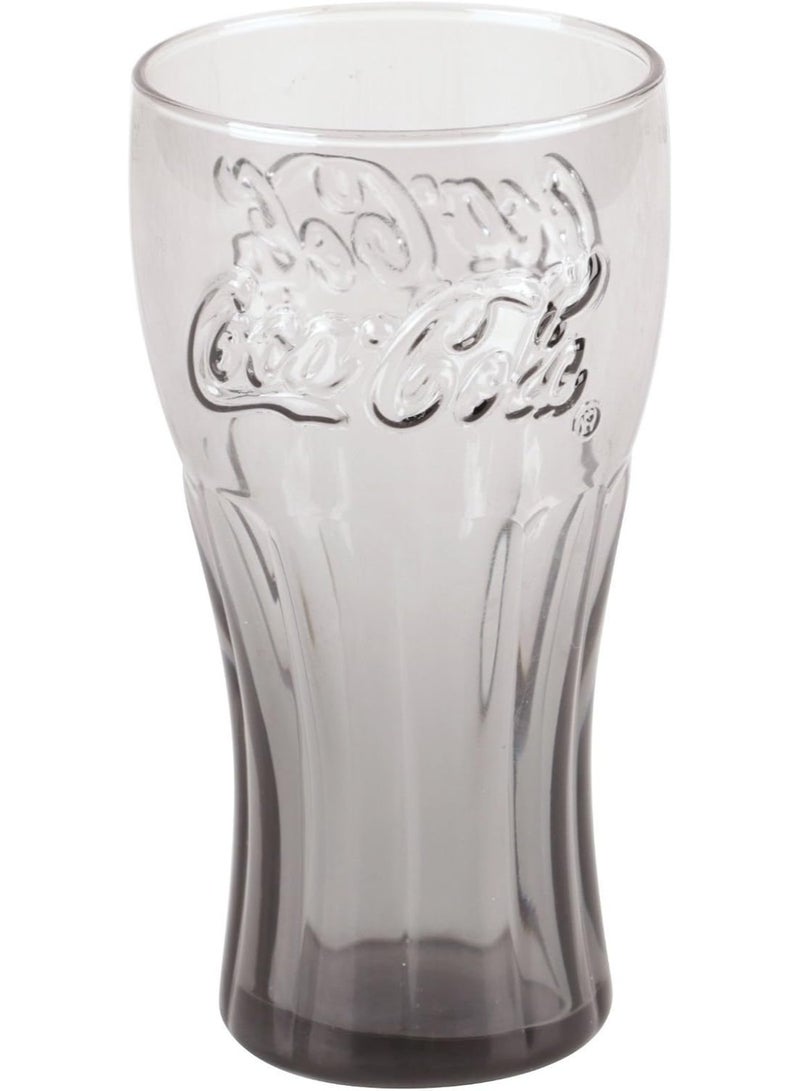 Large Coca-Cola cups, glass cups, smoky gray cups (1 cup)