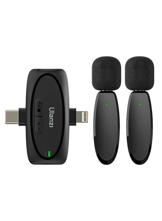 Ulanzi V6 3-in-1 Wireless Lavalier Microphone System - Image 1