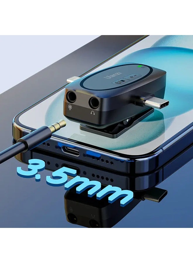 Ulanzi V6 3-in-1 Wireless Lavalier Microphone System - Image 5