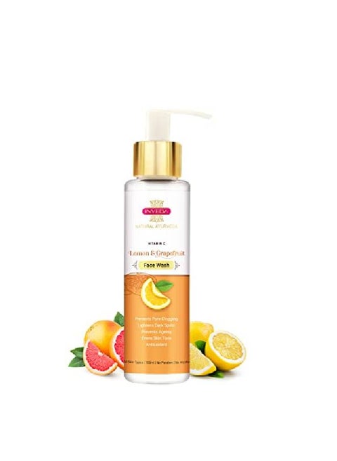 Lemon and Grapefruit Face Wash Prevents Pore Clogging Lightens Dark Spots with Lemon Peel Grapefruit Seed Extracts Give You Fresh & Detoxed Skin100ml