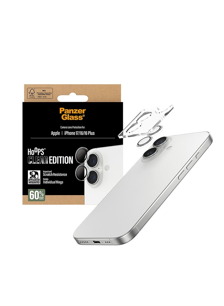 بانزرجلاس حماية كاميرا بانزر جلاس Hoops منفصلة ايفون 17 - شفاف - Image 2
