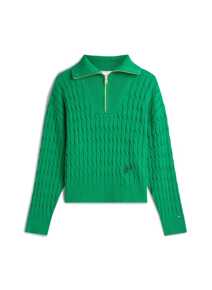 TOMMY HILFIGER Logo Half Zip Up Sweater - Image 5