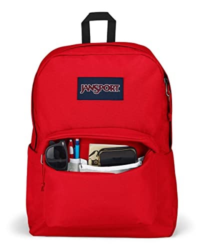 JanSport Superbreak Backpack - Durable, Lightweight Premium Backpack, Red Tape - Image 3