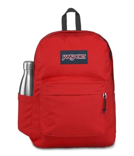 JanSport Superbreak Backpack - Durable, Lightweight Premium Backpack, Red Tape - Image 2