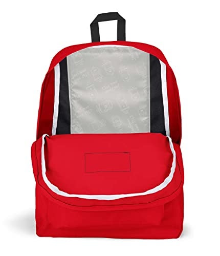 JanSport Superbreak Backpack - Durable, Lightweight Premium Backpack, Red Tape - Image 4