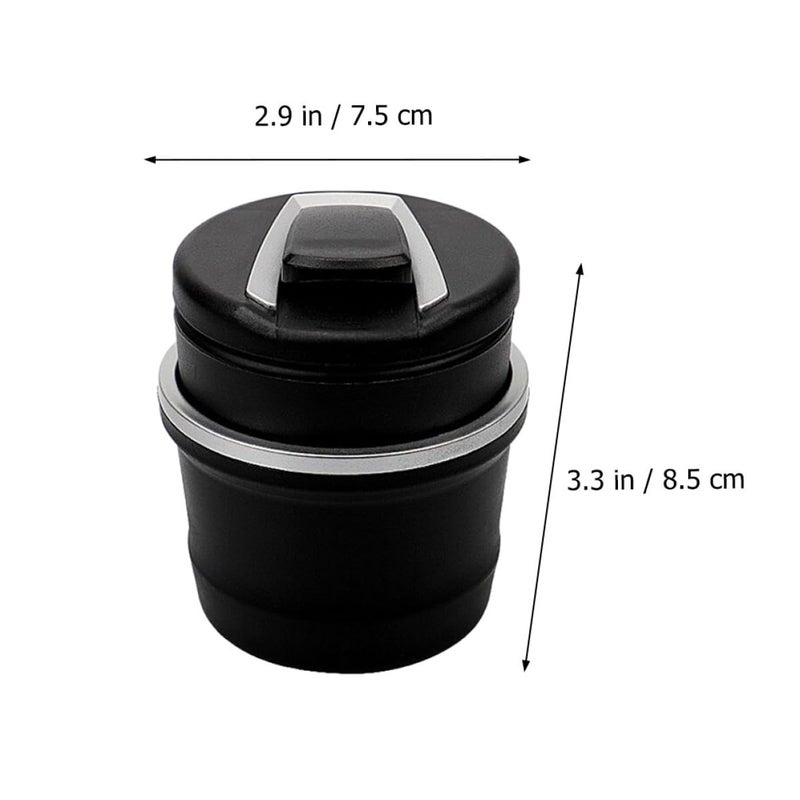 Windproof Car Ashtray with Lid 2 Pack LED Portable Cigarette Ash Container for Vehicle Travel Outdoor - Image 4