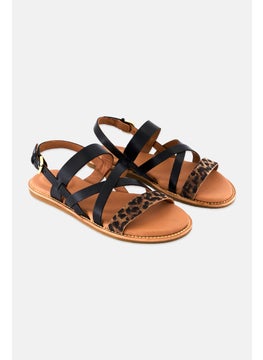 clarks Women Standard Karsea Sun Adjustable Sandals, Black Combo  - Image 1