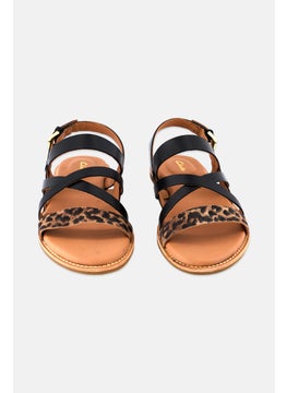 clarks Women Standard Karsea Sun Adjustable Sandals, Black Combo  - Image 4