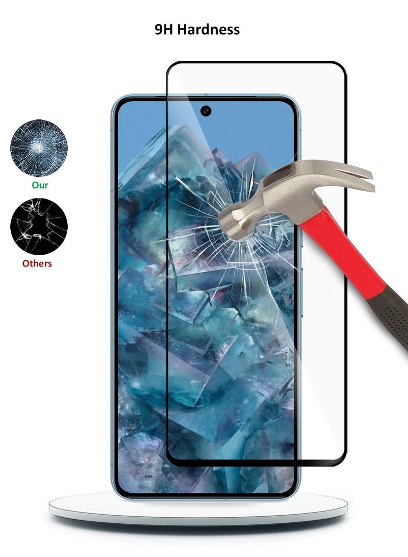 Wtech Google Pixel 8 Pro 5G 2023 Premium E2E Full Glue Full Cover Tempered Glass Screen Protector (MSGECN) - Clear/Black - Image 3