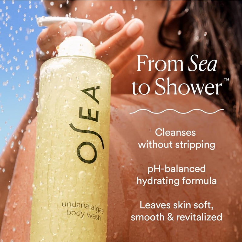 OSEA Undaria Algae Body Wash 8 fl oz Hydrating Moisturizing Body Wash Citrus Scented Cleanser - Image 2