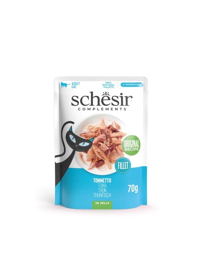 شيسر شيسير - طعام القطط الرطب المُكمِّل في كيس جيلي، تونة - Image 1