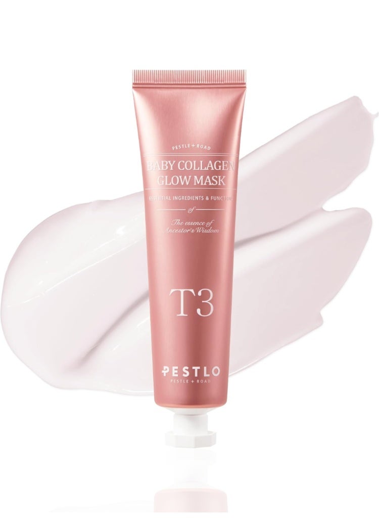 PESTLO Baby Collagen Glow Mask – Korean Peel Off Face Mask with Vegan Collagen for Smooth, Firm & Radiant Skin - Image 1