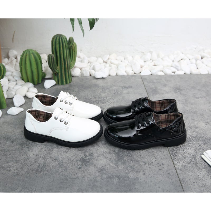 Shoelace Tie Buckle Black Etiquette Children'S Shoes Students School Boys Performance Small Leather Shoes Boys Leather Shoes - Image 2