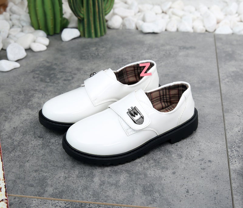 Shoelace Tie Buckle Black Etiquette Children'S Shoes Students School Boys Performance Small Leather Shoes Boys Leather Shoes - Image 1