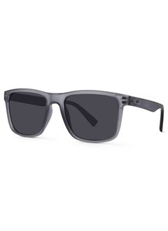 Woggles Auralite Matte Grey Polarized Square Sunglasses  - Image 2