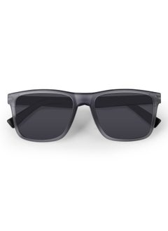 Woggles Auralite Matte Grey Polarized Square Sunglasses  - Image 4