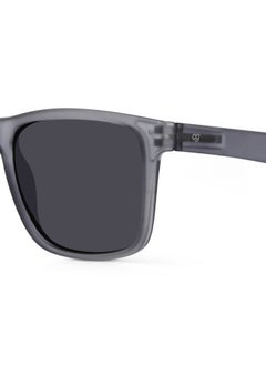 Woggles Auralite Matte Grey Polarized Square Sunglasses  - Image 3