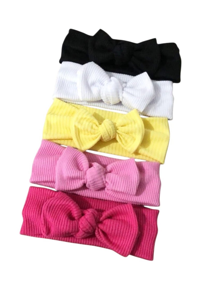 5 Girls' cotton lycra headband