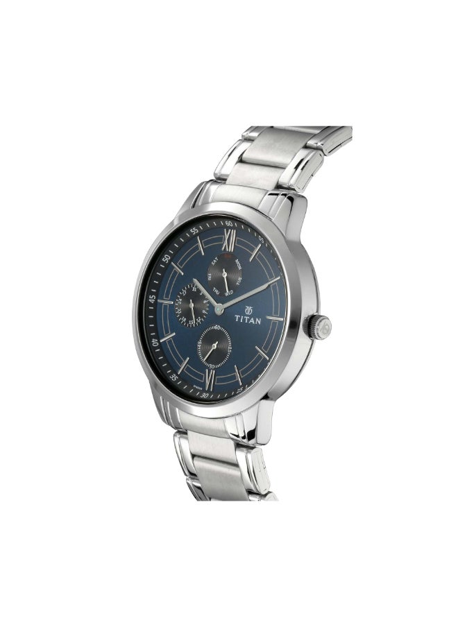 TITAN Blue Dial Analog Watch For Men -NR1769SM01, Blue, Glam  - Image 2