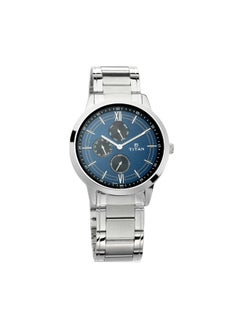 TITAN ساعة أنالوج بمينا زرقاء للرجال -NR1769SM01، أزرق، لامع  - Image 1
