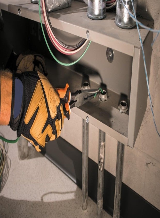 Klein Tools 2038EINS Long Nose Side Cutter Insulated Pliers with Slim Induction Hardened Cutting Knives for Long Life, 8-Inch - Image 3