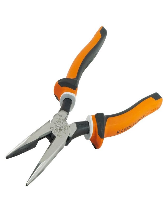 Klein Tools 2038EINS Long Nose Side Cutter Insulated Pliers with Slim Induction Hardened Cutting Knives for Long Life, 8-Inch - Image 5