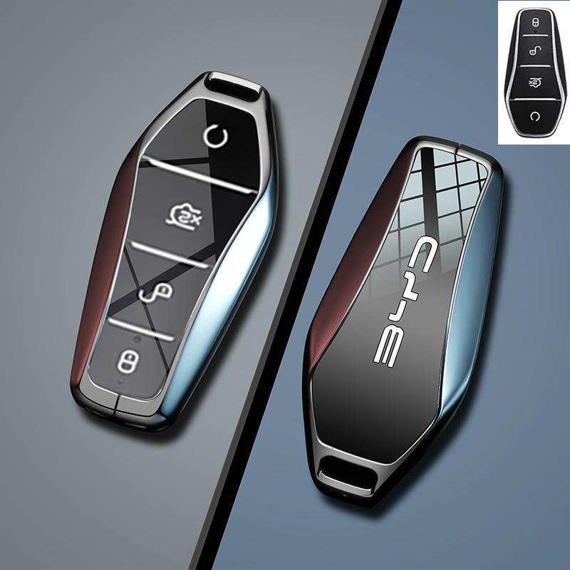 BYD Han EV key set Song Plus Qin Plus car Tang Yuan Pro 24 model seal DMI seagull frigate buckle - Image 1