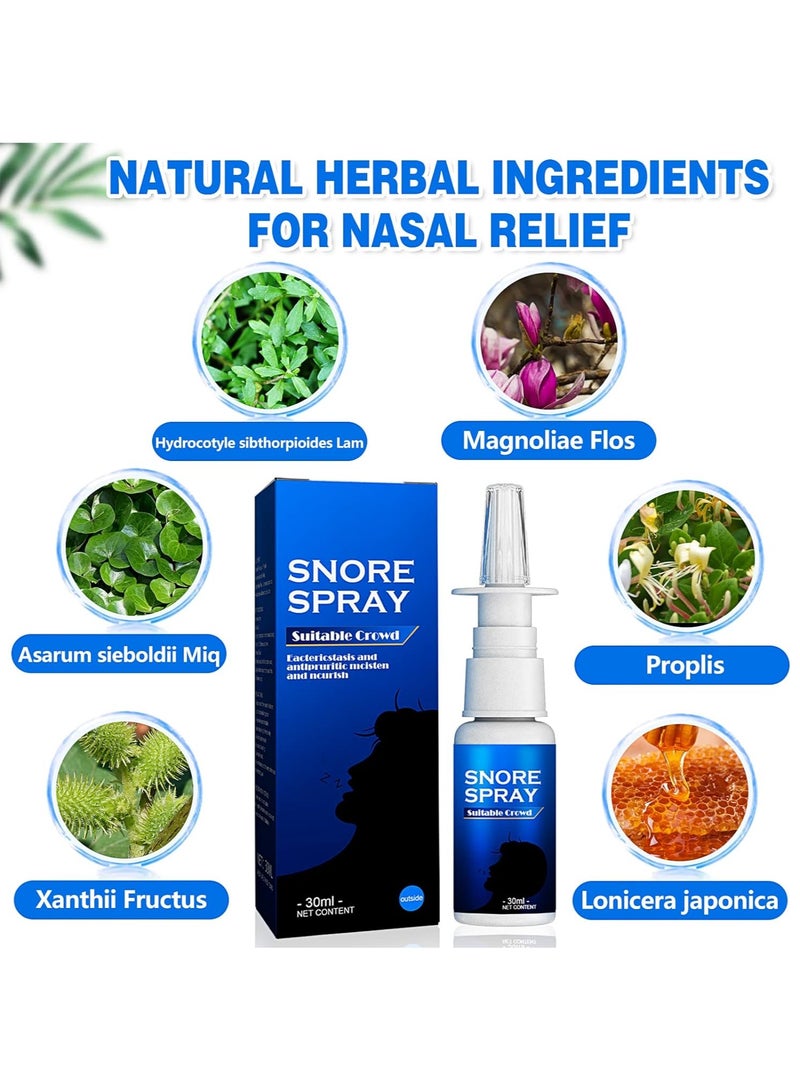 South Moon 30ml Snore Spray Herbal Ingredients Reduce Snoring Improve Nasal Congestion Relieve Rhinitis - Image 3