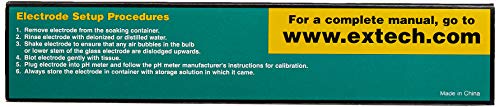Extech 601500 Standard pH Electrode (12 x 160mm) General Purpose, Standard Size Glass Bulb pH Sensing Electrode - Image 3