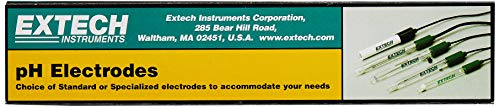 Extech 601500 Standard pH Electrode (12 x 160mm) General Purpose, Standard Size Glass Bulb pH Sensing Electrode - Image 2