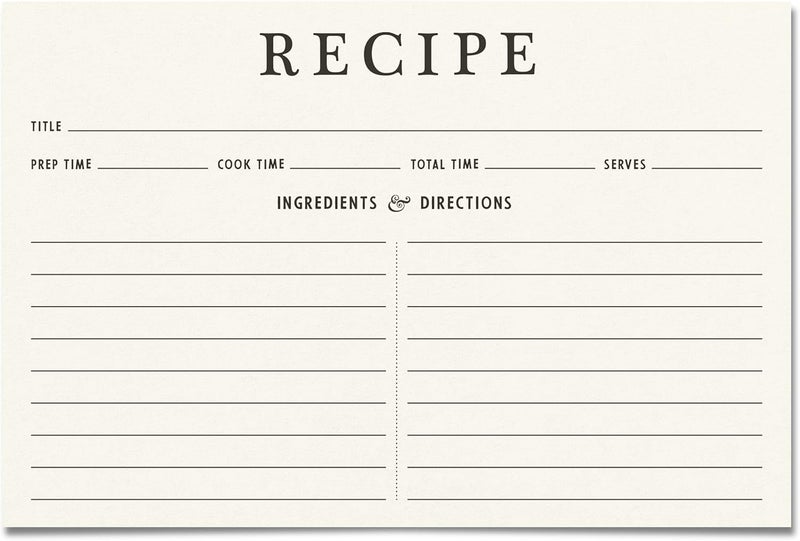Neatz Classic Recipe Cards, 4x6 Inches, 50 Count, Double Sided. Thick Card Stock. Perfect for Recipe Box & Binder - Image 4