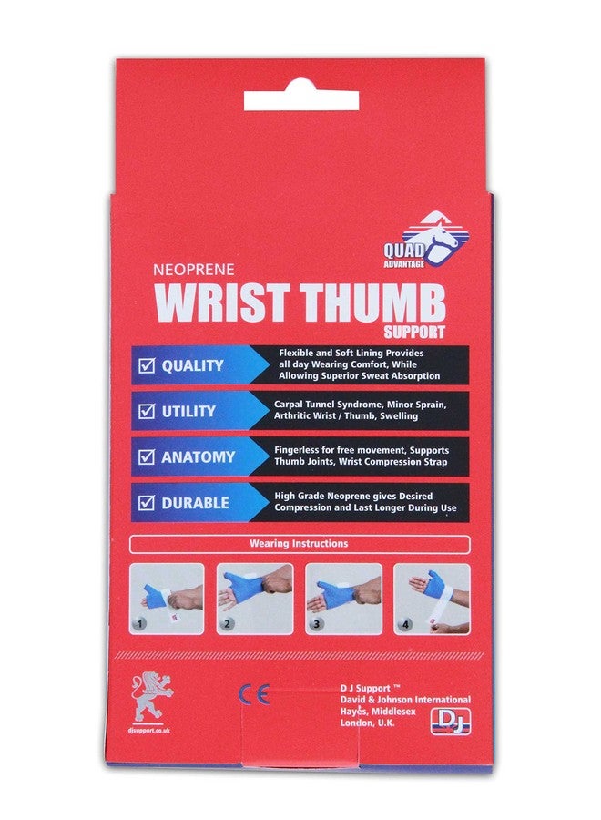 DJ Support DJ Neoprene Wrist/Thumb Support (XXL, Blue) - Image 3