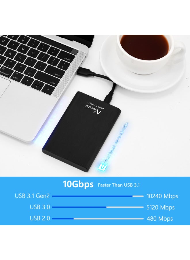 Neemgold High Speed Mobile Hard Disk USB3.1 Type-c 320GB/500GB/750GB Manufacturer-Capacity:16TB-Interface:Black - Image 4