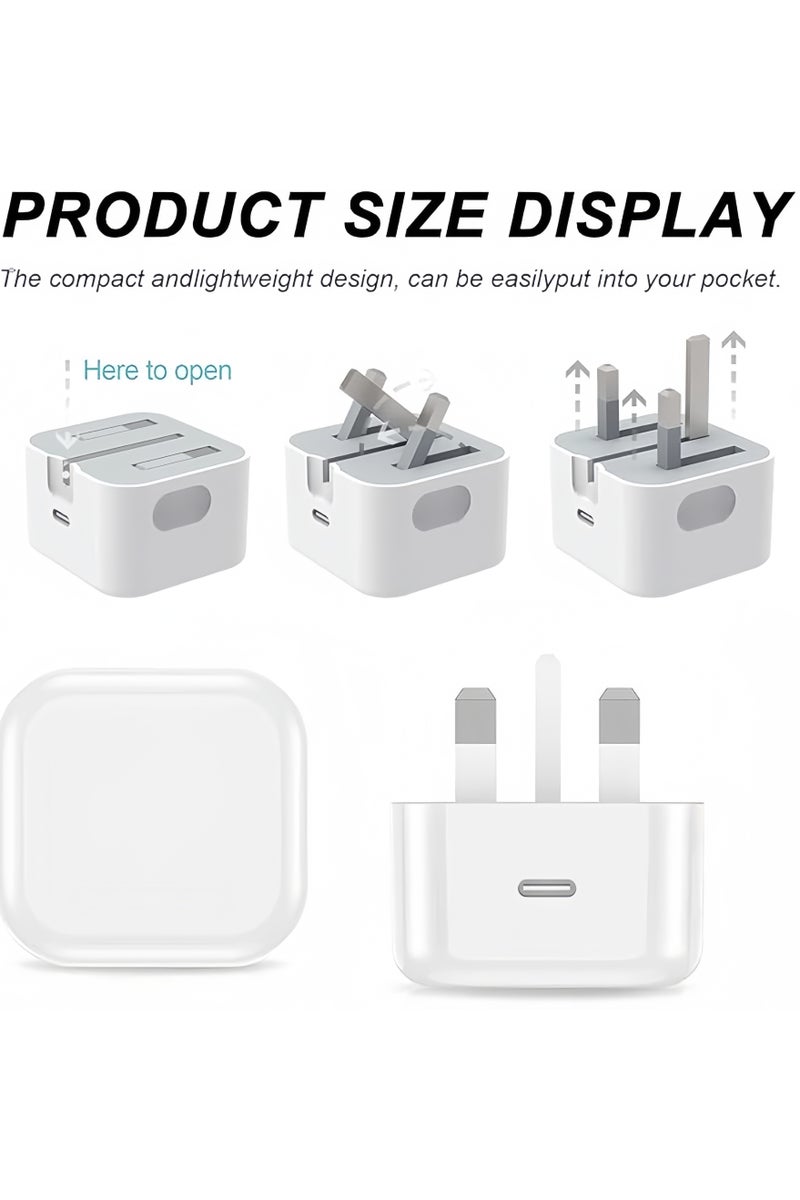 BlueHole Charger Type C PD 35W Fast iPhone 16 USB C Charger Fast Charger Head Type-C Power Plug Universal Travel Adapter USB-C Plug for with All Cell Phones/Tablet, Car USB A Fast Charging - Image 4