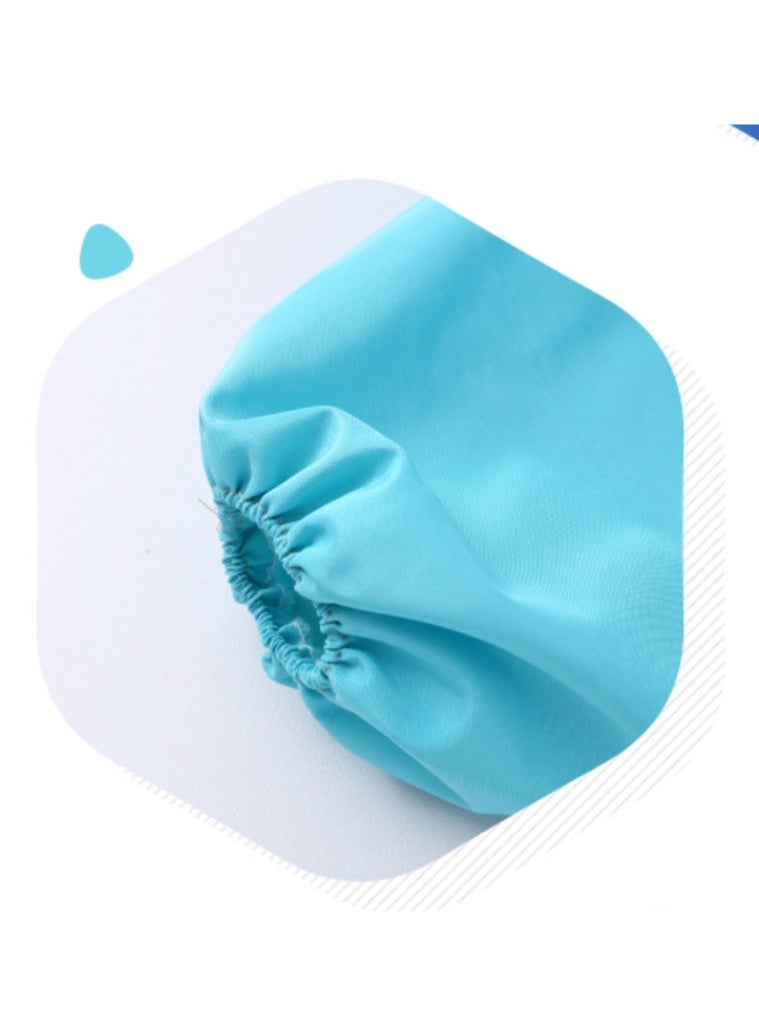 Kids Aprons for Painting, Kids Apron with Pockets for Boys and Girls, Waterproof Kids Paint Smock Long Sleeve Artist Apron for Painting, Cooking, Baking, Gardening (Dark Blue Panda） - Image 4
